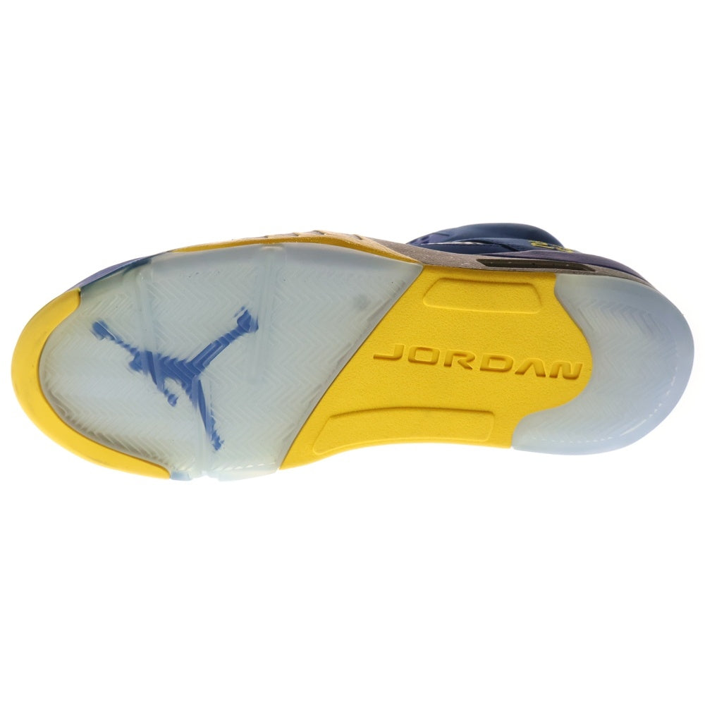 NIKE(ナイキ) AIR JORDAN 5 JSP Laney エア ジョーダン 5 レイニー ハイカットスニーカー ブルー/イエロー US11/29cm CD2720-400