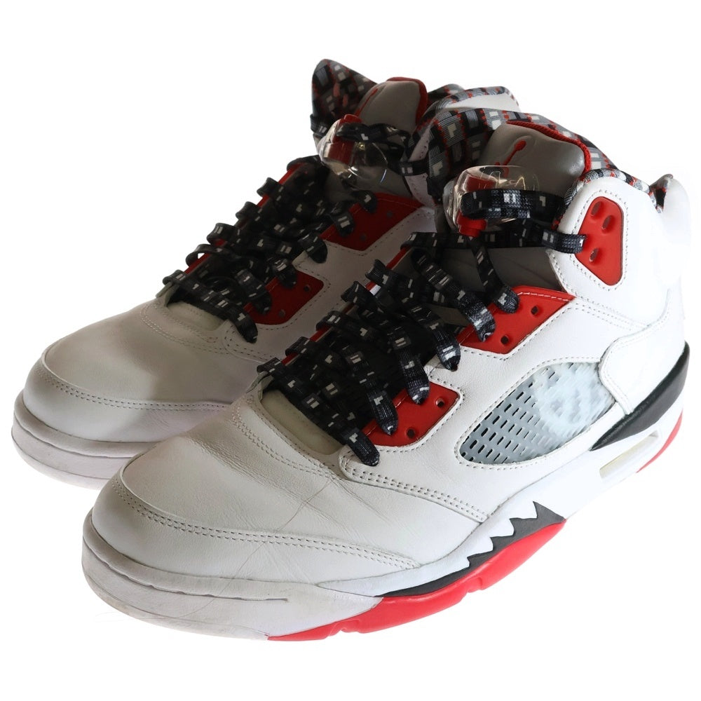 NIKE(ナイキ) AIR JORDAN 5 RETRO QUAI 54 エアジョーダン 5 レトロ ハイカットスニーカー ホワイト US11/29cm DJ7903-106