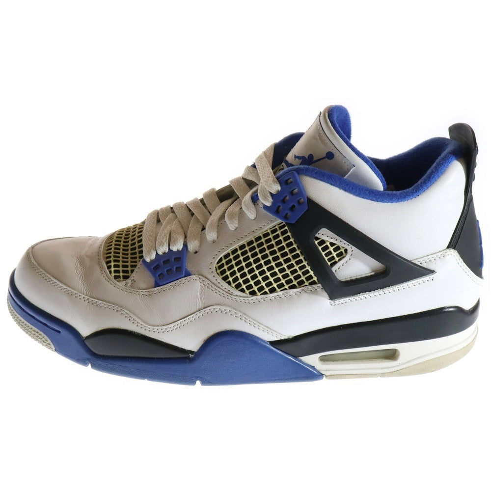 NIKE(ナイキ) AIR JORDAN 4 RETRO MOTORSPORTS 2017 エアジョーダン4 レトロ モータースポーツ ハイカットスニーカー ホワイト/ブルー US11/29cm 308497-117