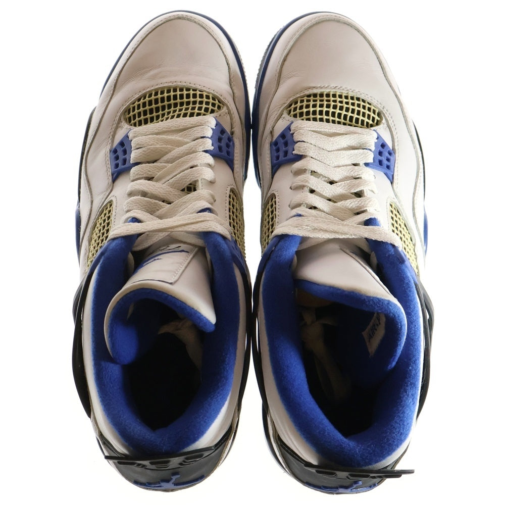NIKE(ナイキ) AIR JORDAN 4 RETRO MOTORSPORTS 2017 エアジョーダン4 レトロ モータースポーツ ハイカットスニーカー ホワイト/ブルー US11/29cm 308497-117