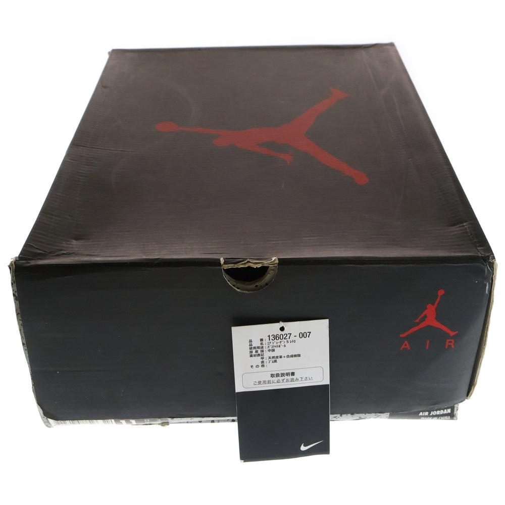 NIKE(ナイキ) AIR JORDAN 5 RETRO BLACK GRAPE エアジョーダン 5 ブラック グレープ ハイカットスニーカー ブラック US11/29cm 136027-007