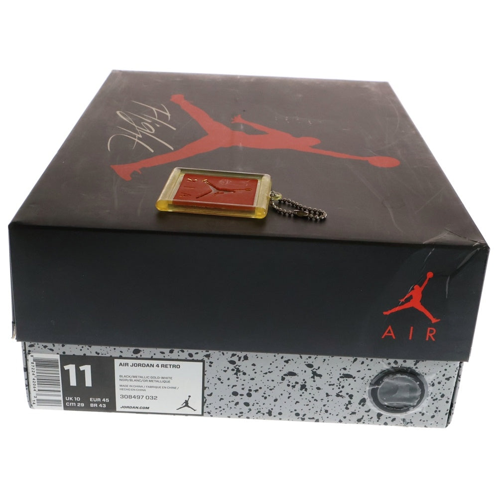 NIKE(ナイキ) AIR JORDAN 4 RETRO ROYALTY エアジョーダン4 レトロ ロイヤルティ ハイカットスニーカー ブラック US11/29cm 308497-032