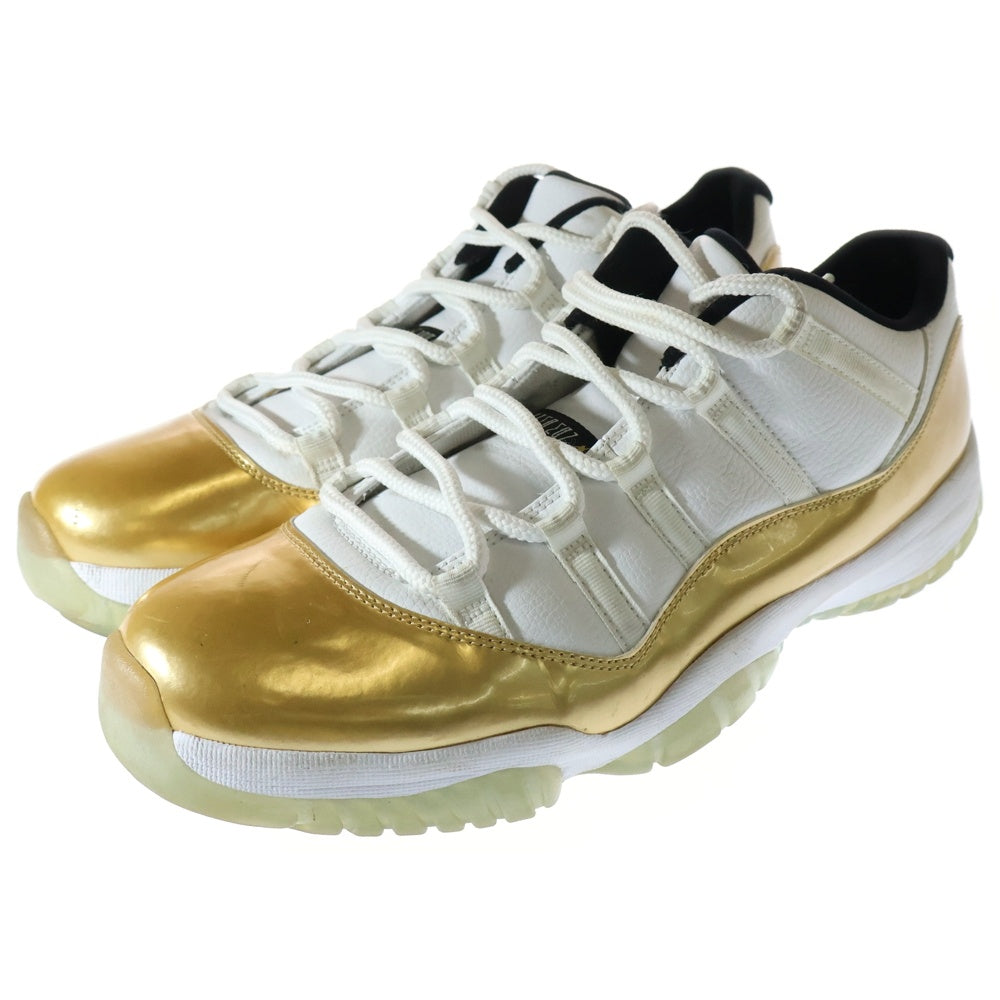 エアジョーダン 11 レトロLOW ローカット シューズ ホワイト/ゴールド NIKE(ナイキ) AIR JORDAN 11 RETRO LOW CLOSING CEREMONY エア