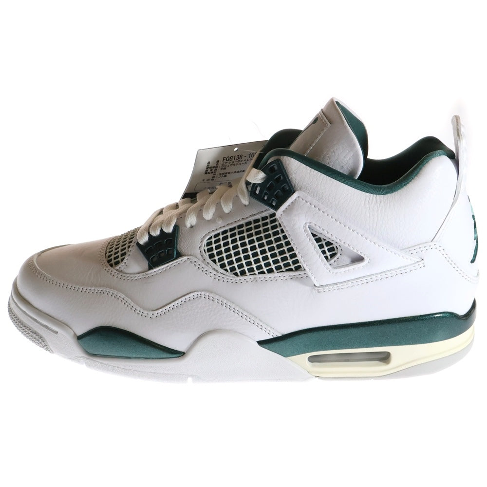 NIKE(ナイキ) AIR JORDAN 4 RETRO OXIDIZED GREEN エアジョーダン4 レトロ オキシダイズドグリーン ハイカットスニーカー ホワイト/グリーン US11/29cm FQ8138-103