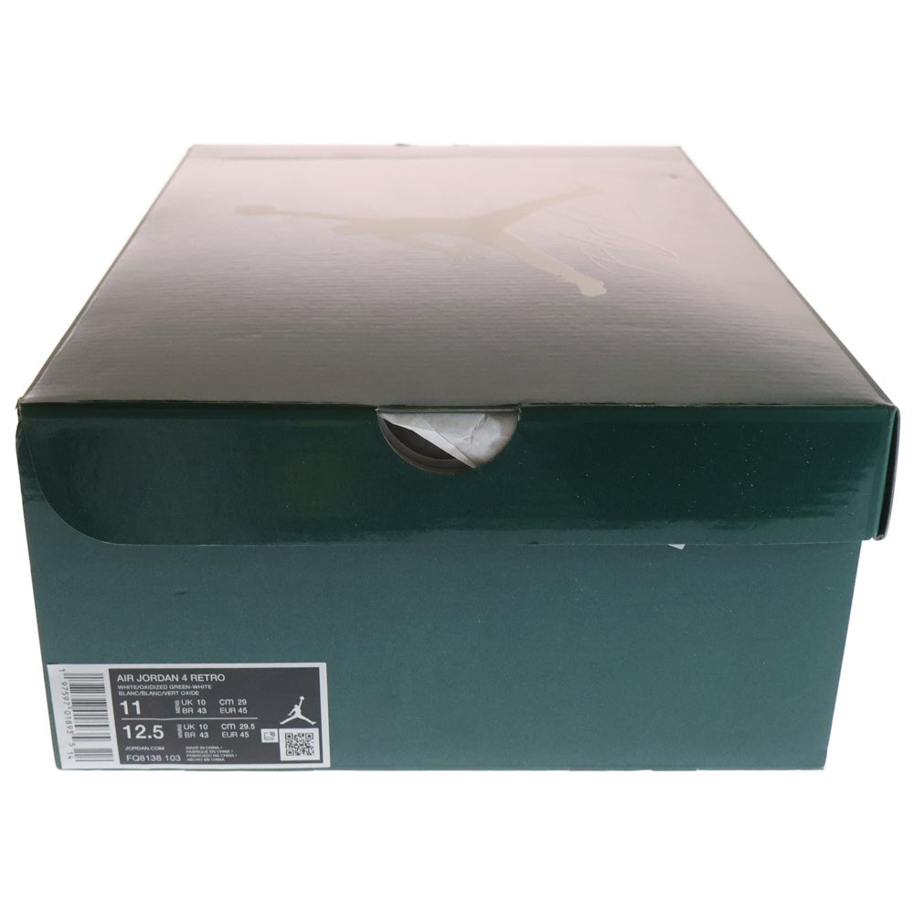 NIKE(ナイキ) AIR JORDAN 4 RETRO OXIDIZED GREEN エアジョーダン4 レトロ オキシダイズドグリーン ハイカットスニーカー ホワイト/グリーン US11/29cm FQ8138-103