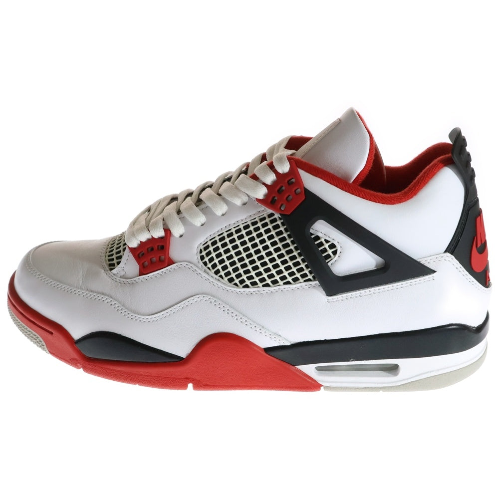 NIKE(ナイキ) AIR JORDAN 4 RETRO OG FIRE RED 2020 エアジョーダン4 レトロ ファイヤーレッド ハイカットスニーカー ホワイト/レッド US11.5/29.5cm DC7770-160
