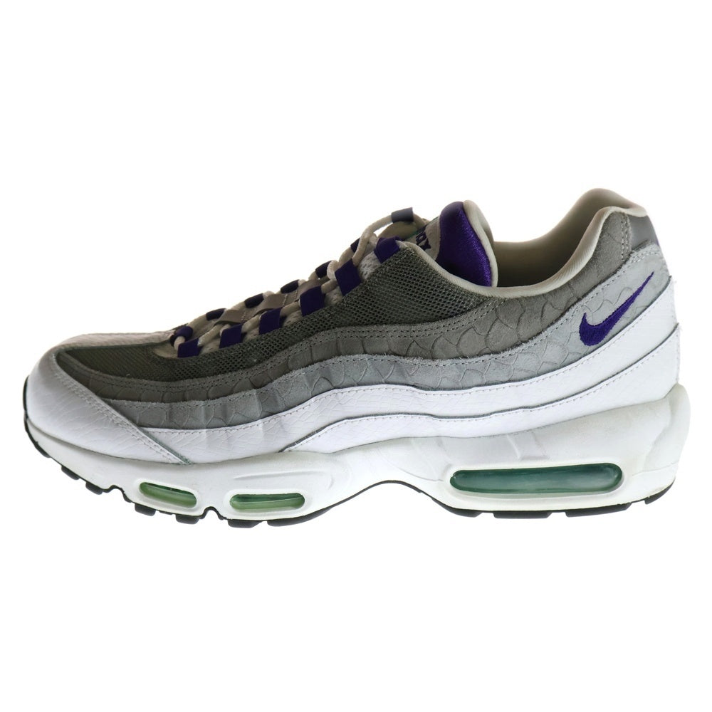 NIKE(ナイキ) AIR MAX 95 GRAPE SNAKESKIN エアマックス95 グレープ スネークスキン ローカットスニーカー グレー/パープル US12/30cm AO2450-101