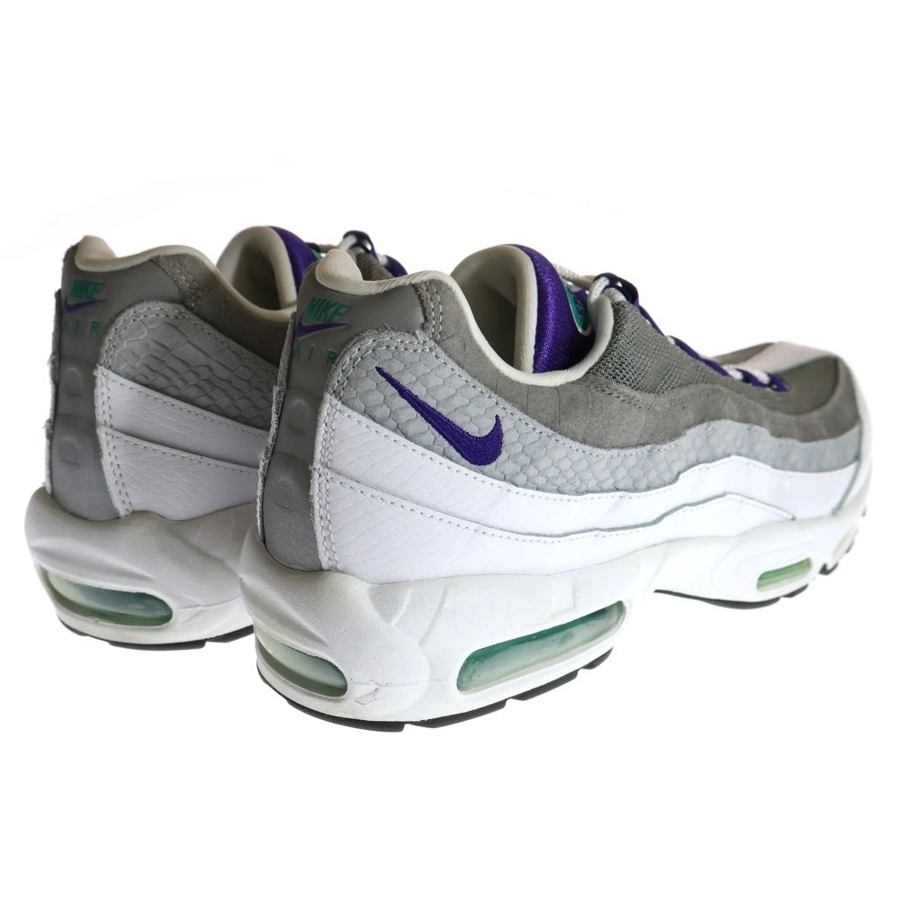 NIKE(ナイキ) AIR MAX 95 GRAPE SNAKESKIN エアマックス95 グレープ スネークスキン ローカットスニーカー グレー/パープル US12/30cm AO2450-101