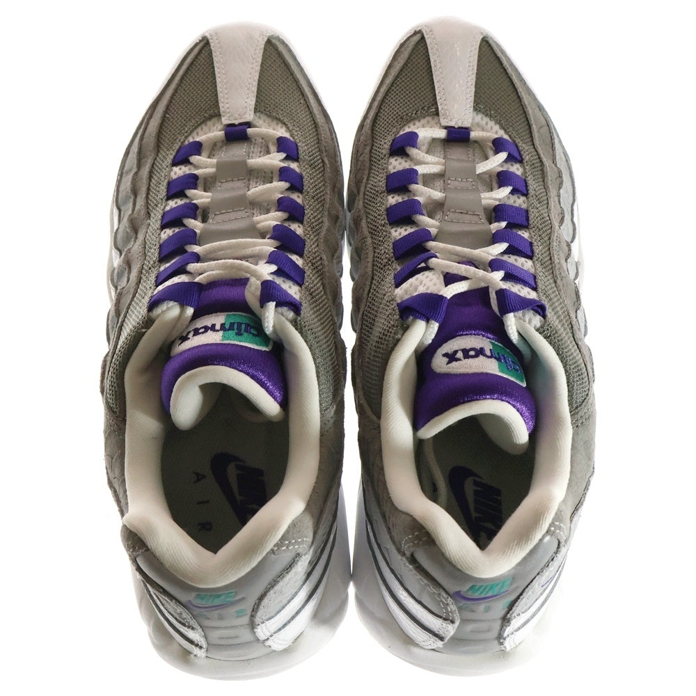 NIKE(ナイキ) AIR MAX 95 GRAPE SNAKESKIN エアマックス95 グレープ スネークスキン ローカットスニーカー グレー/パープル US12/30cm AO2450-101