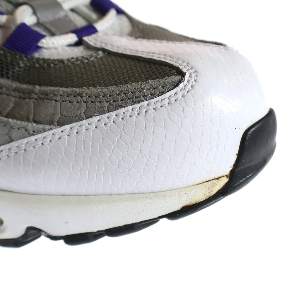 NIKE(ナイキ) AIR MAX 95 GRAPE SNAKESKIN エアマックス95 グレープ スネークスキン ローカットスニーカー グレー/パープル US12/30cm AO2450-101