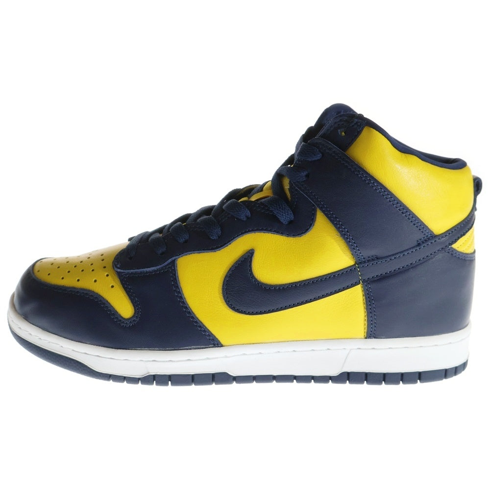 NIKE(ナイキ) DUNK HIGH SP MICHIGAN ダンク ミシガン ハイカットスニーカー イエロー/ネイビー US11.5/29.5cm CZ8149-700