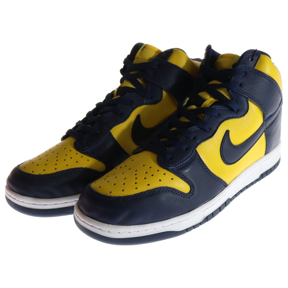 NIKE(ナイキ) DUNK HIGH SP MICHIGAN ダンク ミシガン ハイカットスニーカー イエロー/ネイビー US11.5/29.5cm CZ8149-700
