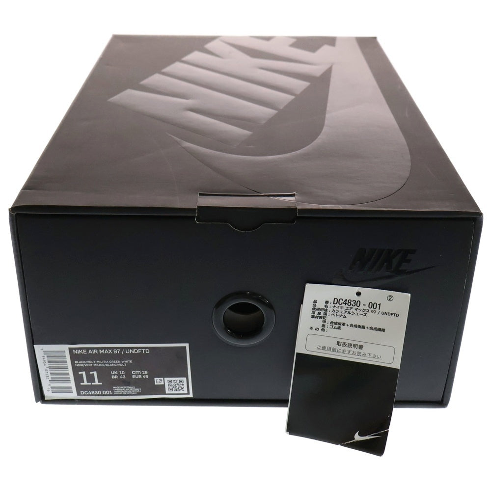 NIKE(ナイキ) ×UNDEFEATED AIR MAX 97 アンディフィーテッド エアマックス97 ローカットスニーカー ブラック/イエロー US11/29cm DC4830-001