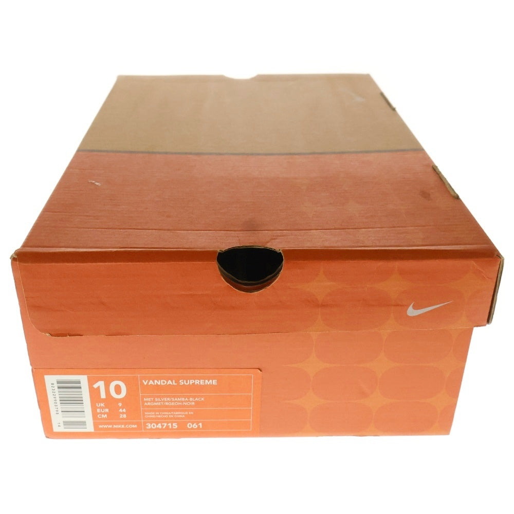 NIKE(ナイキ) 【観賞用 2002年製】VANDAL SUPREME バンダル サプリーム ハイカットスニーカー シルバー US10/28cm 304715-061