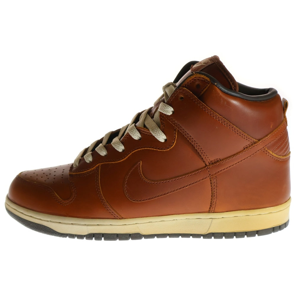 NIKE(ナイキ) 【観賞用2003年製】 DUNK HIGH PREMIUM MED CURRY ダンク プレミアム ミッド カリー ハイカットスニーカー ブラウン US12/30cm 305808-771