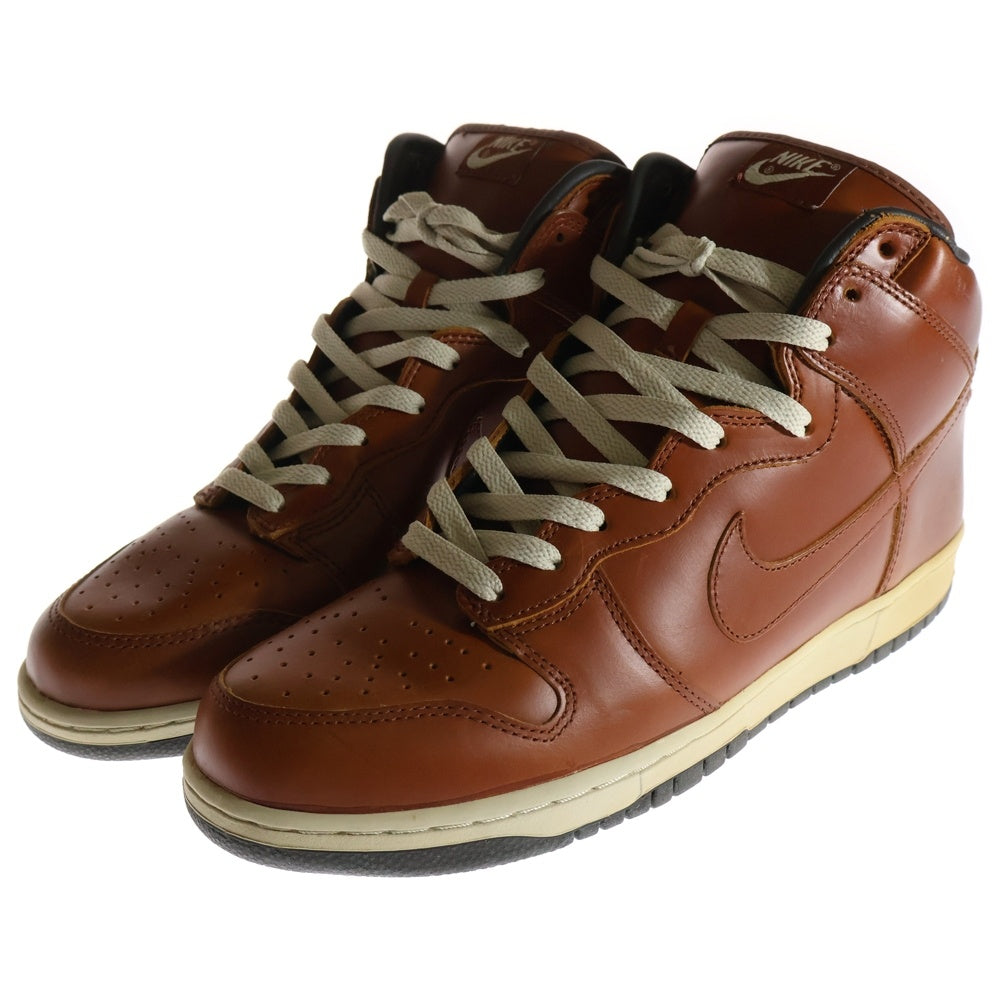 NIKE(ナイキ) 【観賞用2003年製】 DUNK HIGH PREMIUM MED CURRY ダンク プレミアム ミッド カリー ハイカットスニーカー ブラウン US12/30cm 305808-771