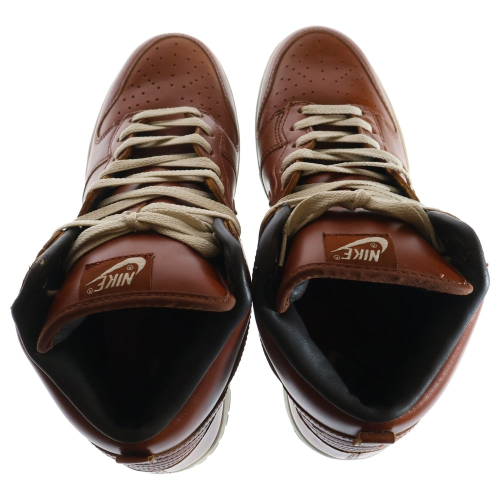 NIKE(ナイキ) 【観賞用2003年製】 DUNK HIGH PREMIUM MED CURRY ダンク プレミアム ミッド カリー ハイカットスニーカー ブラウン US12/30cm 305808-771