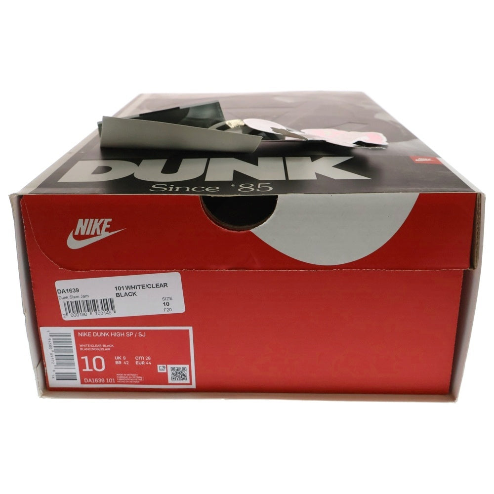 NIKE(ナイキ) ×SLAM JAM DUNK HIGH スラムジャム ダンク ハイカットスニーカー ブラック/ホワイト US10/28cm DA1639-101