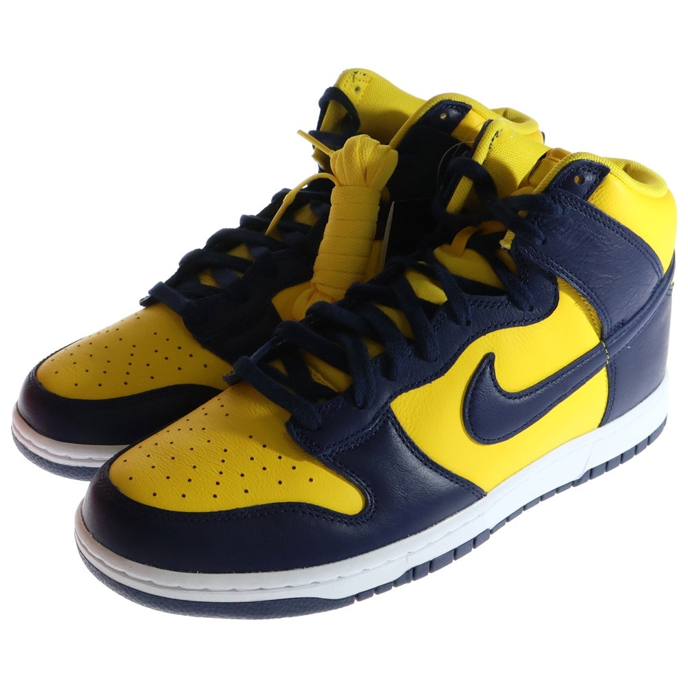 NIKE(ナイキ) DUNK HIGH RETRO SE ダンク ハイカットスニーカー イエロー/ネイビー US11/29cm HF3143-700