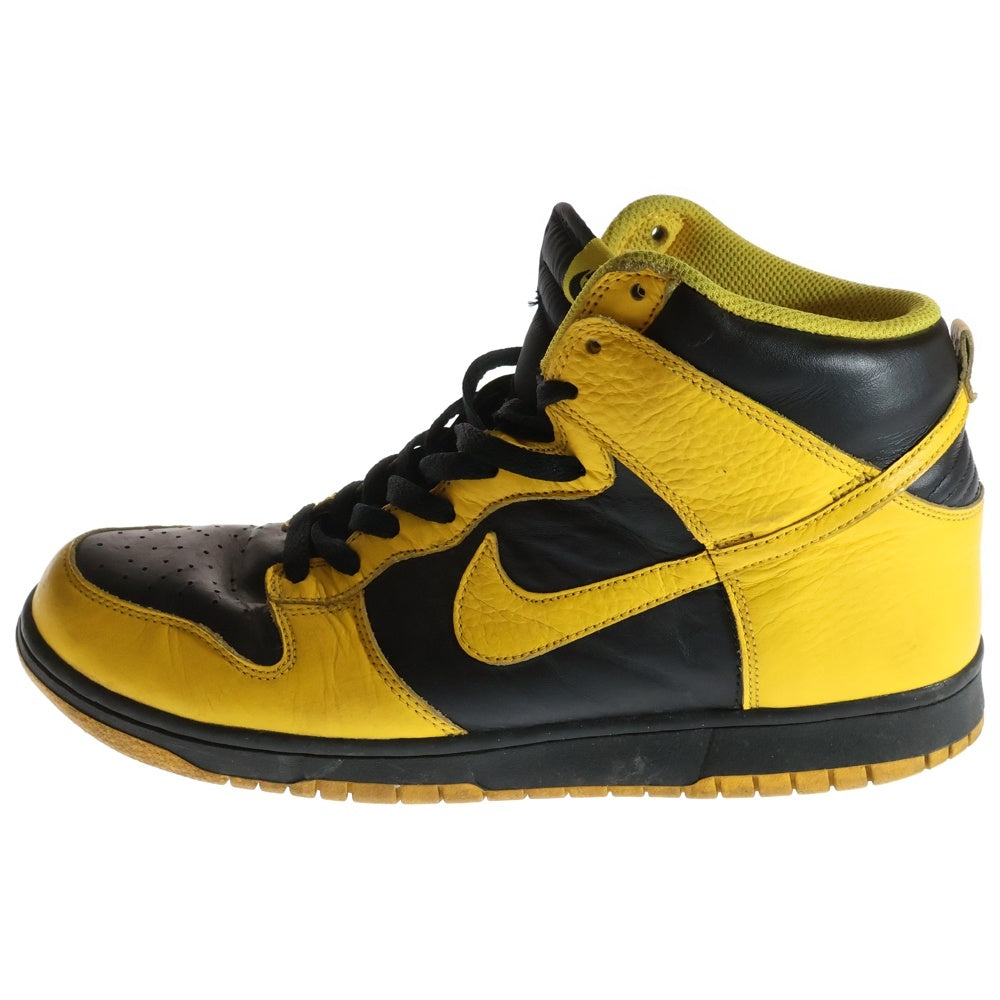 NIKE(ナイキ) 【観賞用2011年製】 DUNK HIGH ダンク ハイカットスニーカー ブラック/イエロー US10.5/28.5cm 317982-043