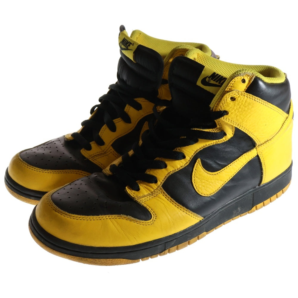 NIKE(ナイキ) 【観賞用2011年製】 DUNK HIGH ダンク ハイカットスニーカー ブラック/イエロー US10.5/28.5cm 317982-043