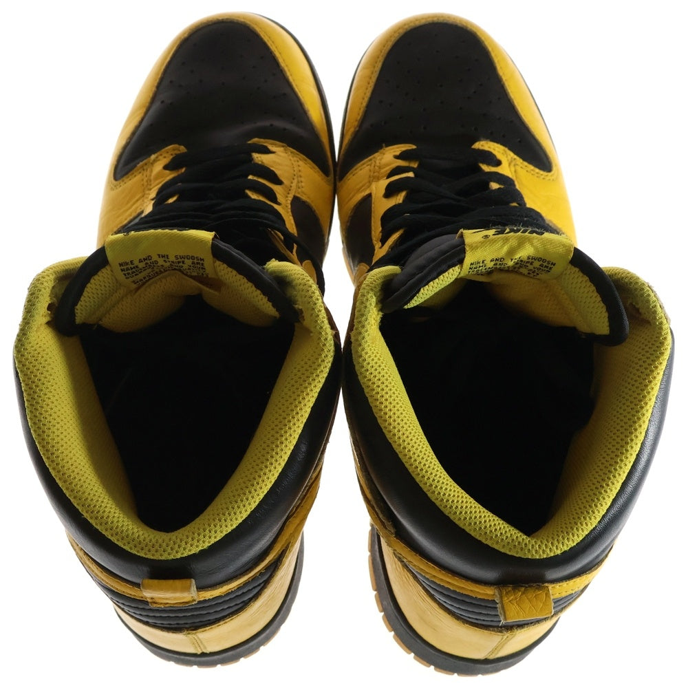 NIKE(ナイキ) 【観賞用2011年製】 DUNK HIGH ダンク ハイカットスニーカー ブラック/イエロー US10.5/28.5cm 317982-043