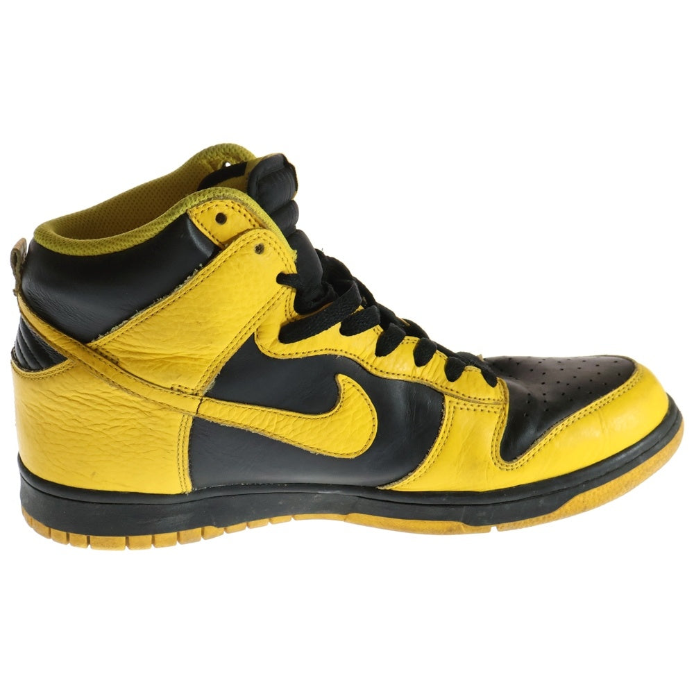 NIKE(ナイキ) 【観賞用2011年製】 DUNK HIGH ダンク ハイカットスニーカー ブラック/イエロー US10.5/28.5cm 317982-043