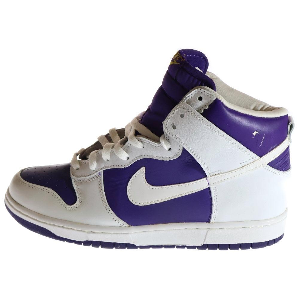 NIKE(ナイキ) 【観賞用1999年製】 DUNK HIGH LE ダンク ハイカットスニーカー ホワイト/パープル US10/28cm 630335-511
