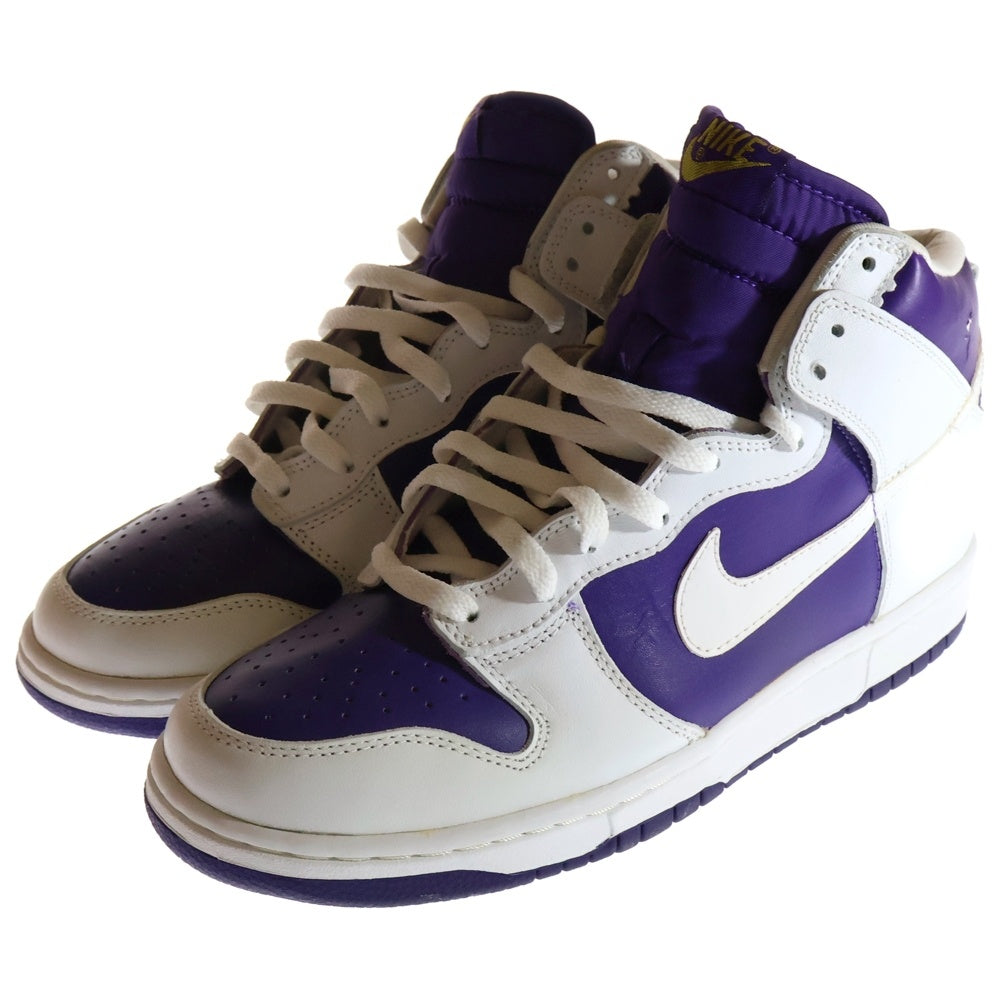 NIKE(ナイキ) 【観賞用1999年製】 DUNK HIGH LE ダンク ハイカットスニーカー ホワイト/パープル US10/28cm 630335-511