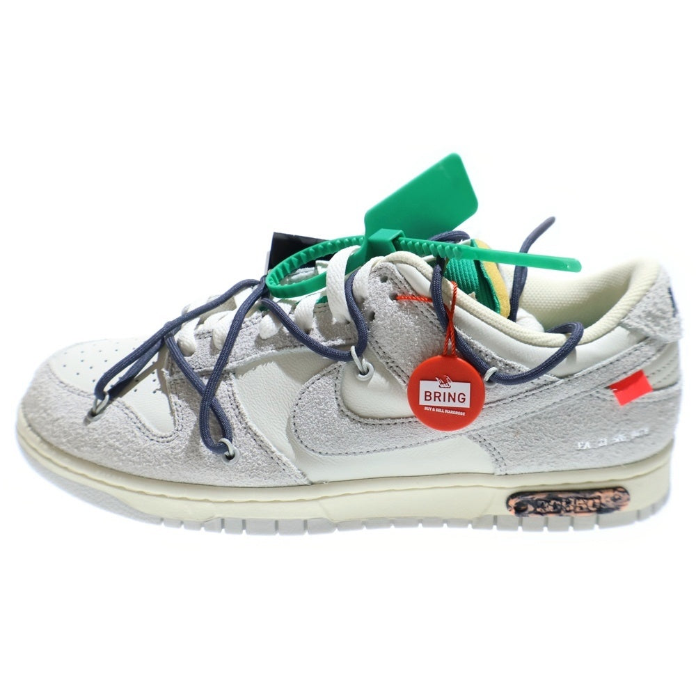 NIKE(ナイキ) ×OFF WHITE DUNK LOW 1 OF 50 20 オフホワイト ダンク ローカットスニーカー グレー/ホワイト US10/28cm DJ0950-115