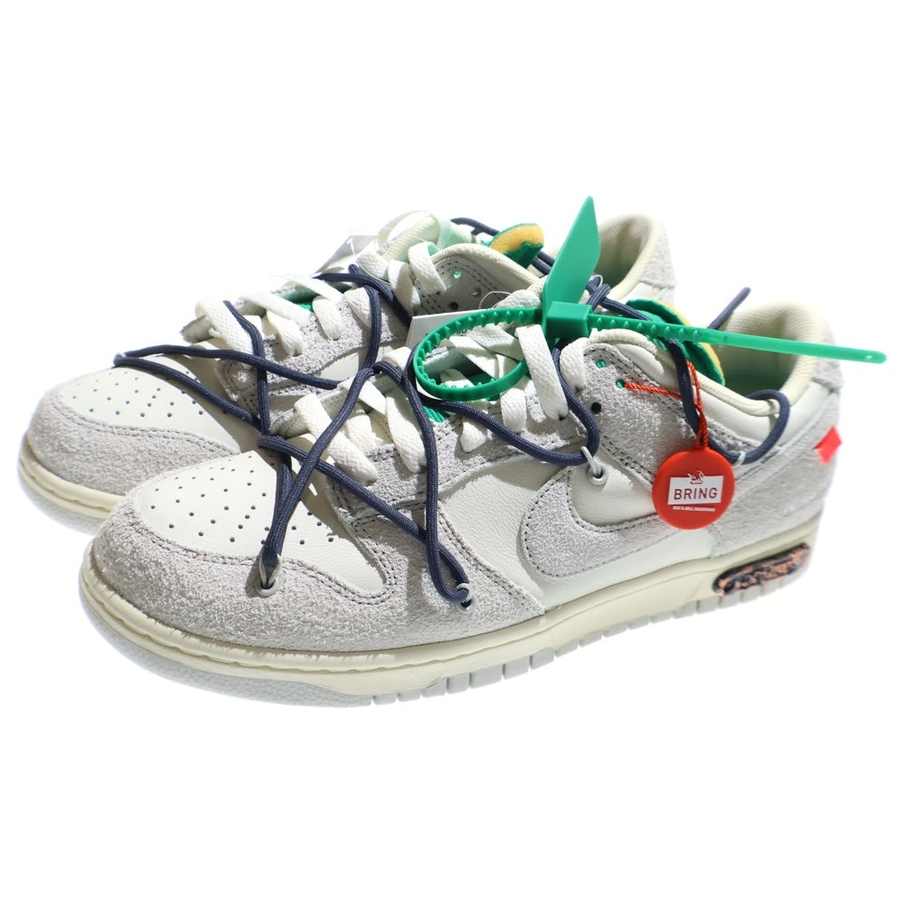 NIKE(ナイキ) ×OFF WHITE DUNK LOW 1 OF 50 20 オフホワイト ダンク ローカットスニーカー グレー/ホワイト US10/28cm DJ0950-115