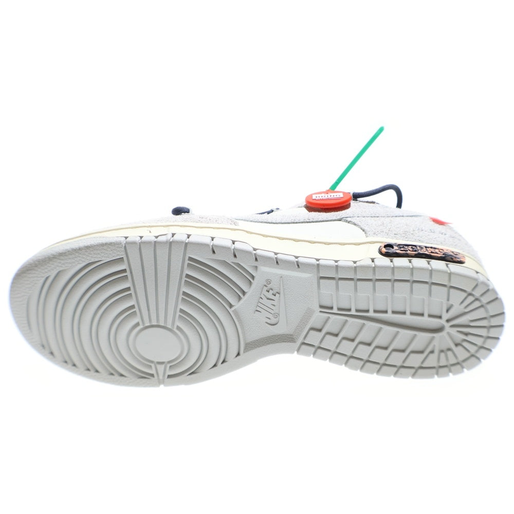NIKE(ナイキ) ×OFF WHITE DUNK LOW 1 OF 50 20 オフホワイト ダンク ローカットスニーカー グレー/ホワイト US10/28cm DJ0950-115