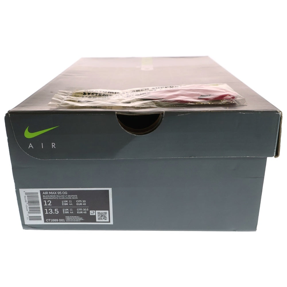 NIKE(ナイキ) AIR MAX 95 OG NEON YELLOW エアマックス95 ネオンイエロー ローカットスニーカー グレー/イエロー US12/30cm CT1689-001