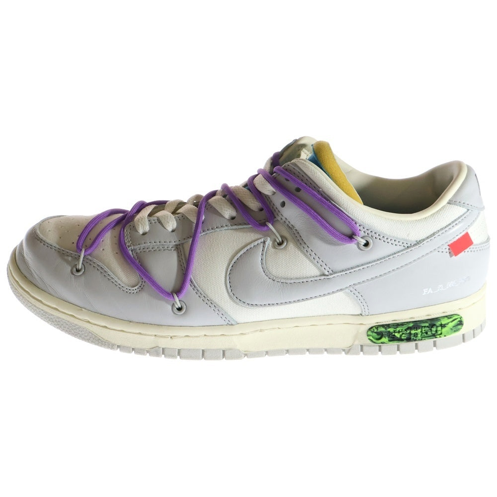 NIKE(ナイキ) ×OFF WHITE DUNK LOW 1OF 50 47 オフホワイト ダンク ローカットスニーカー グレー/ホワイト US12/30cm DM1602-125