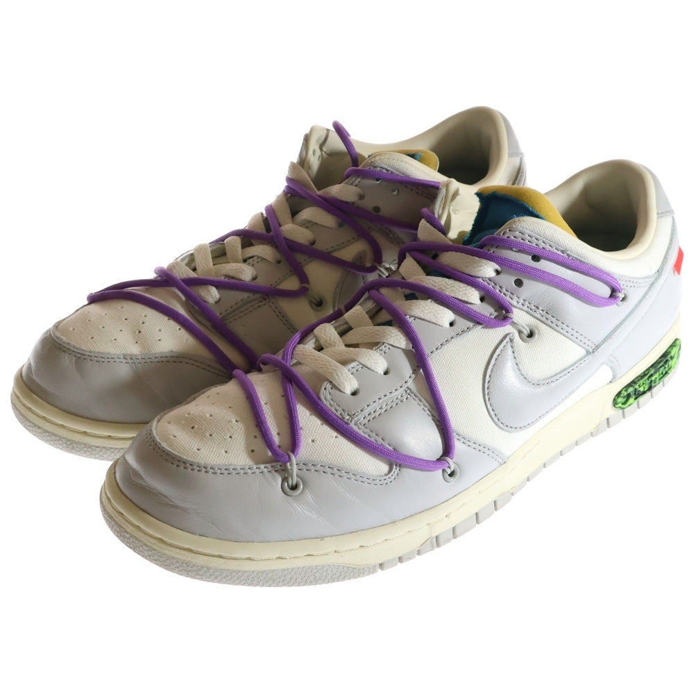 NIKE(ナイキ) ×OFF WHITE DUNK LOW 1OF 50 47 オフホワイト ダンク ローカットスニーカー グレー/ホワイト US12/30cm DM1602-125
