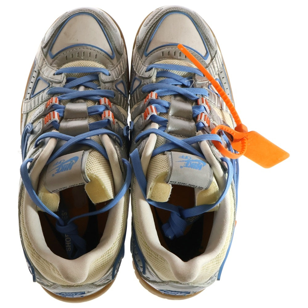 NIKE(ナイキ) ×Off-White AIR RUBBER DUNK エアラバーダンク ローカットスニーカー シルバー/ブルー US11/29cm CU6015-100