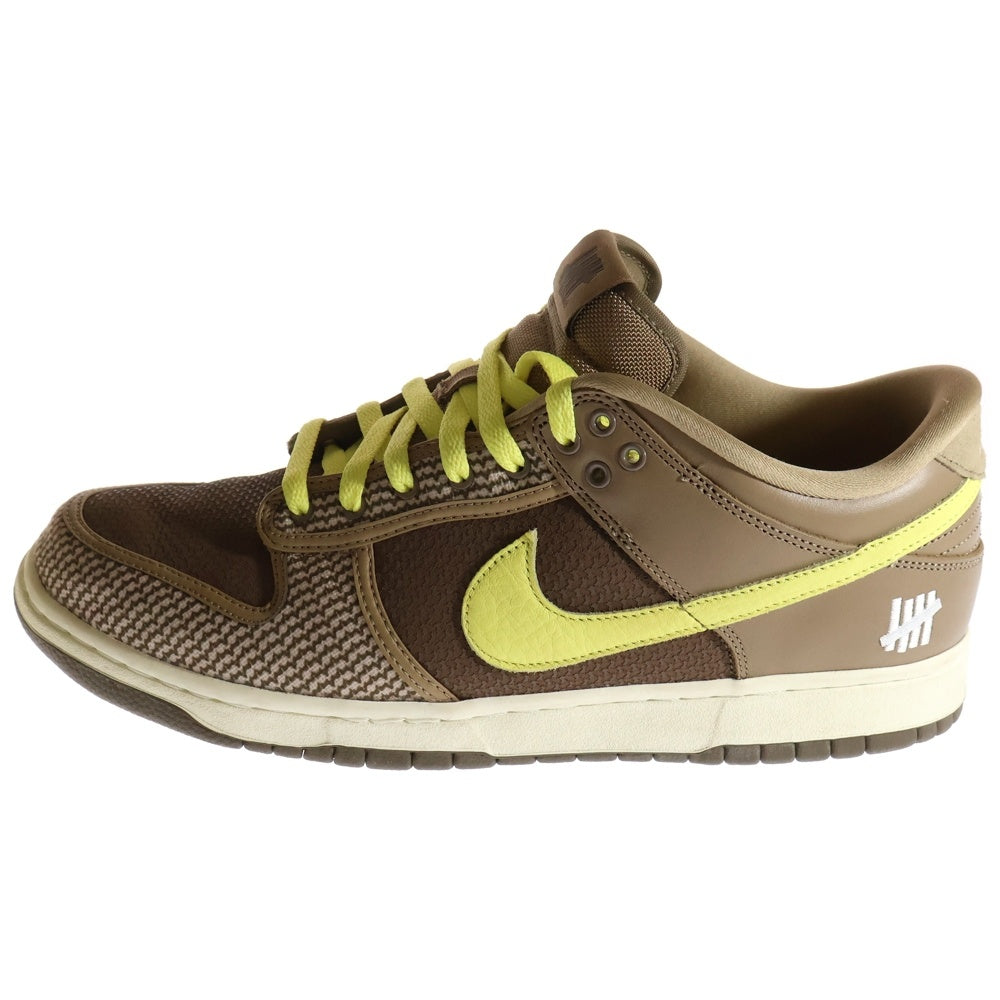 NIKE(ナイキ) ×UNDEFEATED DUNK LOW SP CANTEEN アンディフィーテッド ダンク キャンティーン ローカットスニーカー ブラウンUS12/30cm DH3061-200
