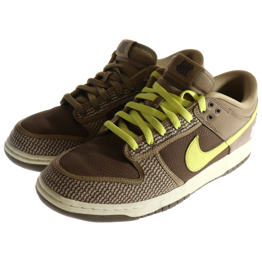 NIKE(ナイキ) ×UNDEFEATED DUNK LOW SP CANTEEN アンディフィーテッド ダンク キャンティーン ローカットスニーカー ブラウンUS12/30cm DH3061-200