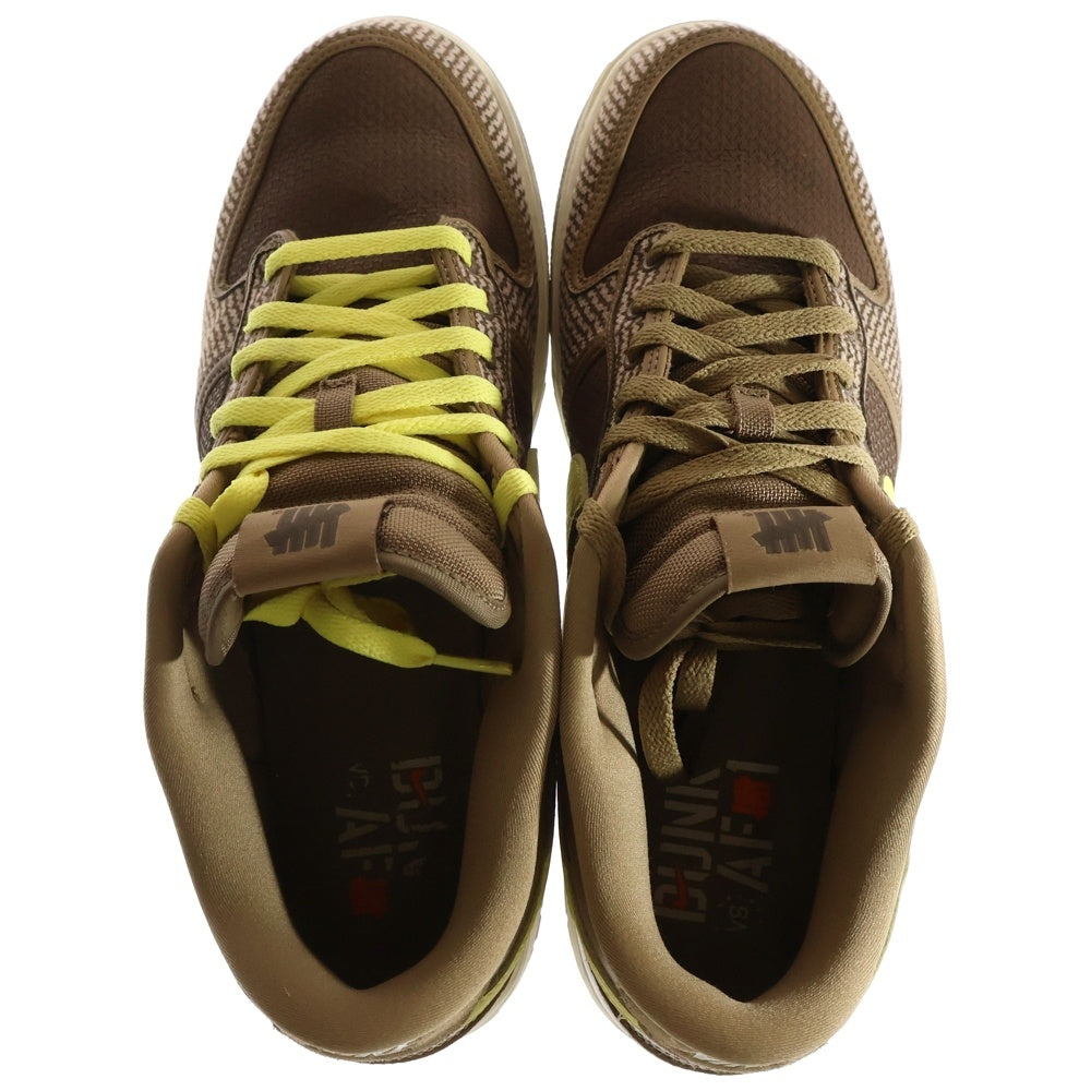NIKE(ナイキ) ×UNDEFEATED DUNK LOW SP CANTEEN アンディフィーテッド ダンク キャンティーン ローカットスニーカー ブラウンUS12/30cm DH3061-200