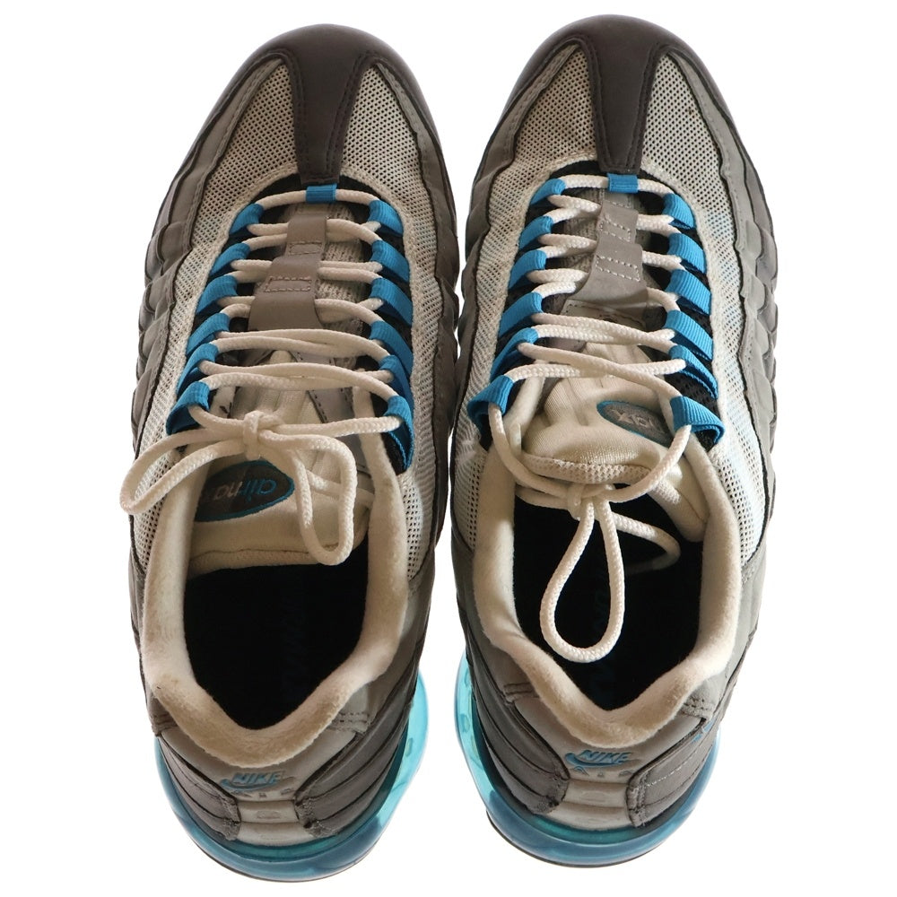 NIKE(ナイキ) AIR VAPORMAX 95 NEO TURQUOISE エアヴェイパーマックス95 ネオ ターコイズ ローカットスニーカー グレー/ブルー US11/29cm AJ7292-002