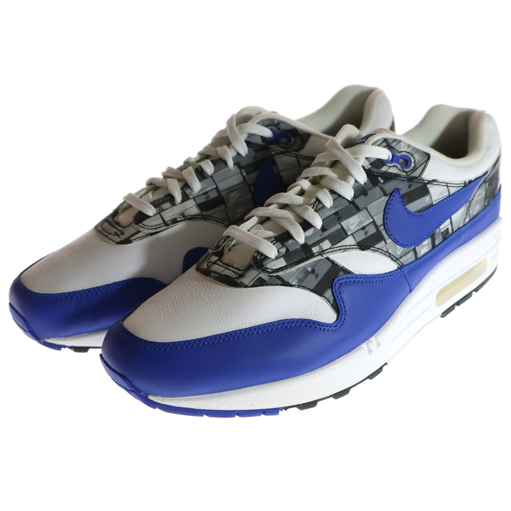 NIKE(ナイキ) ×ATMOS AIR MAX 1 BLUE WE LOVE NIKE アトモス エアマックス1 ブルー ウィーラブナイキ ローカットスニーカー ブルー US12/30cm AQ0927-100
