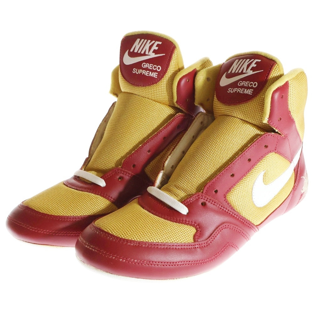 NIKE(ナイキ) GRECO SUPREME グレコ サプリーム ハイカットスニーカー イエロー/レッド US12/30cm 307372-611