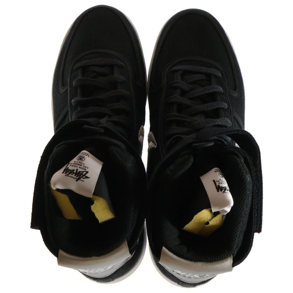 NIKE(ナイキ) ×STUSSY VANDAL HIGH ステューシー バンダル ハイカットスニーカー ブラック US11/29cm DX5425-001