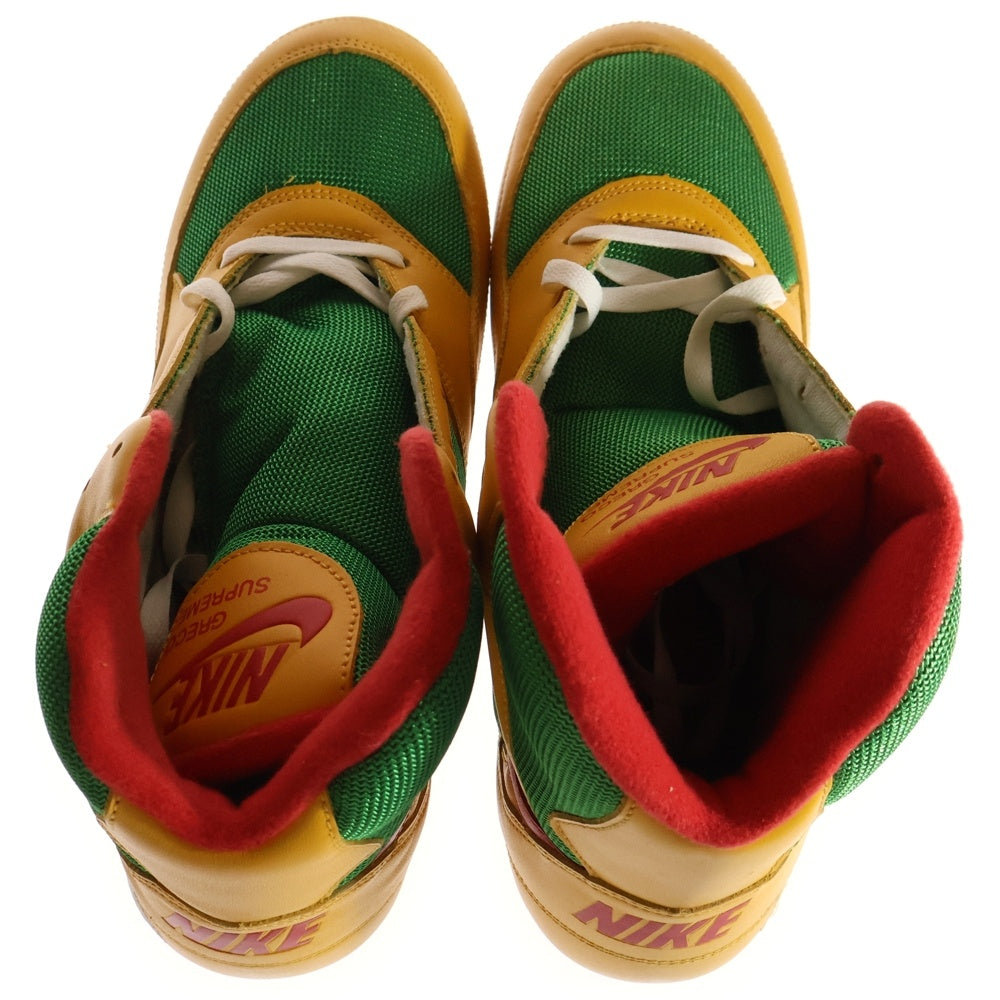 NIKE(ナイキ) 【観賞用2003年製】GRECO SUPREME グレコ サプリーム ハイカットスニーカー イエロー/グリーン US12/30cm 307372-761