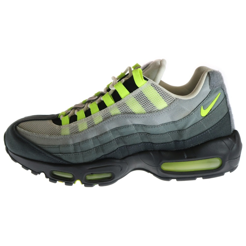 NIKE(ナイキ) AIR MAX 95 V SP エアマックス パッチ ローカットスニーカー グレー/イエロー US10.5/28.5cm 747137-170