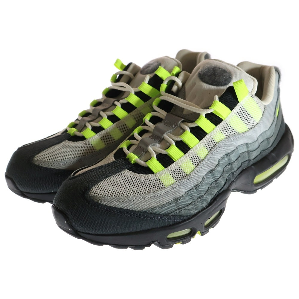 NIKE(ナイキ) AIR MAX 95 V SP エアマックス パッチ ローカットスニーカー グレー/イエロー US10.5/28.5cm 747137-170