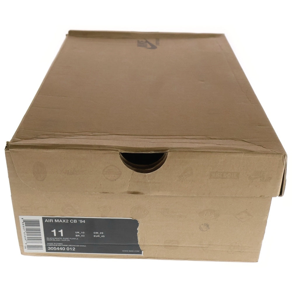 NIKE(ナイキ) 【観賞用2009年製】 AIR MAX2 CB 94 エアマックス2 ハイカットスニーカー ブラック/ホワイト US11/29cm 305440-012
