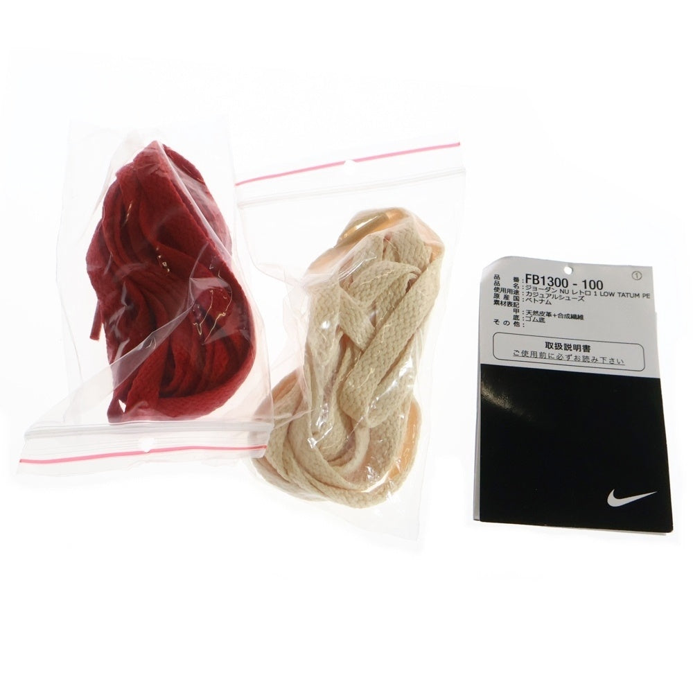 NIKE(ナイキ) JORDAN NU RETRO LOW ジョーダン ニュー レトロ ローカットスニーカー ベージュ/レッド US10/28cm FB1300-100