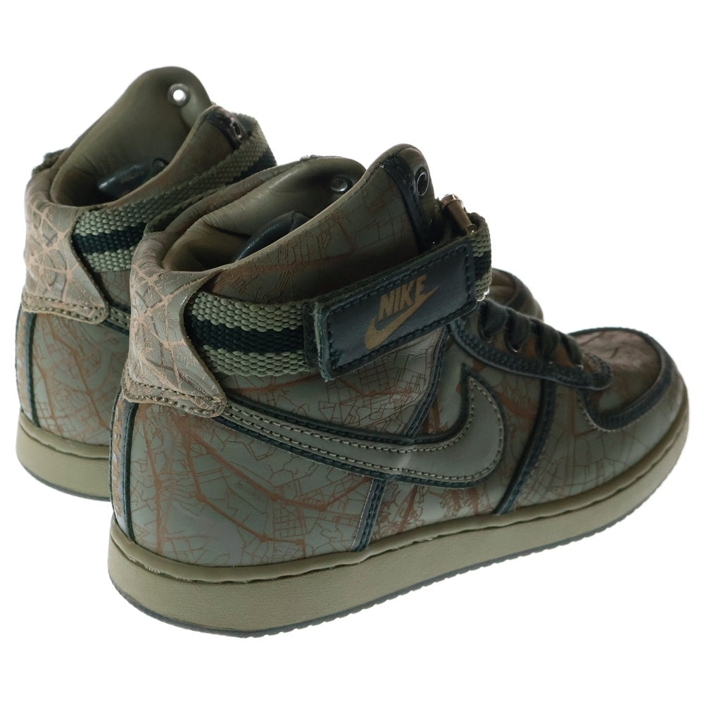 NIKE(ナイキ) VANDAL HIGH LAZER TOM LUEDECKE バンダル トムルーダー レザー ハイカットスニーカー カーキ US8.5/26.5cm 310863-331