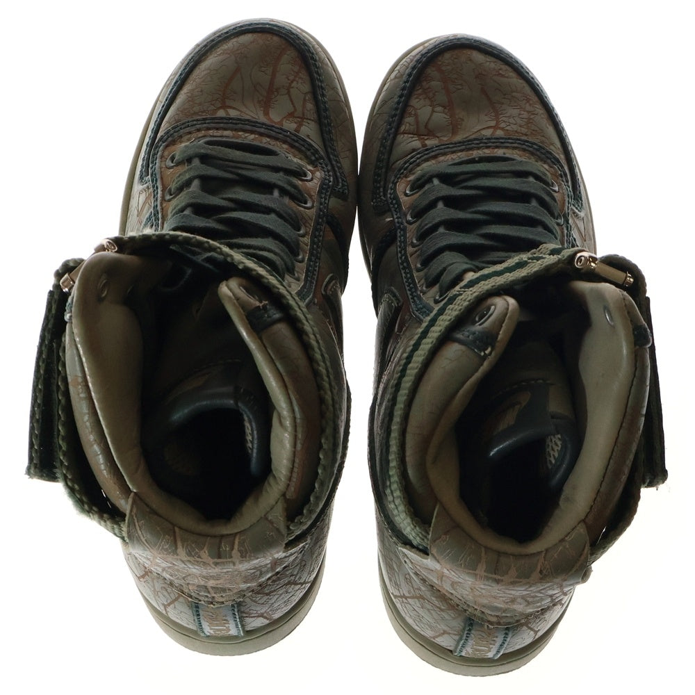NIKE(ナイキ) VANDAL HIGH LAZER TOM LUEDECKE バンダル トムルーダー レザー ハイカットスニーカー カーキ US8.5/26.5cm 310863-331